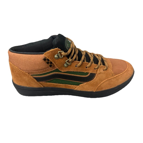 Vans Unisex\'s Zahba‎ Mid Suede Glazed Ginger Brown / Green Skate Shoes Size 11.5 main image 8
